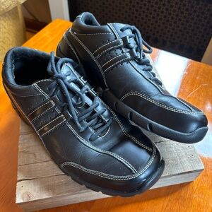 Rockport XCS | Black Leather Driving Oxford Shoes | Men's Size 8.5M US